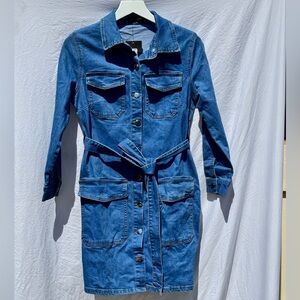 Fashion Nova Medium Wash Denim Dress